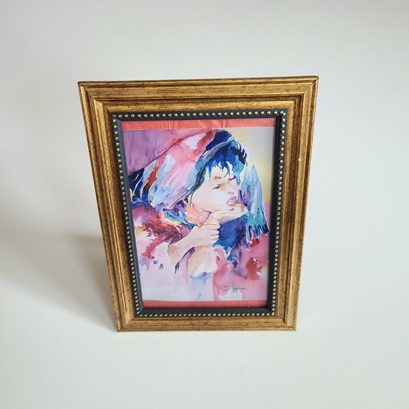 Photograph of original watercolor painting. Signed by artist. - Picture 2 of 7